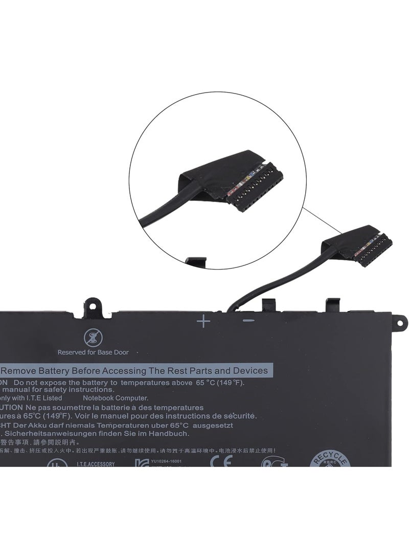 Terabyte بطارية لابتوب K5XWW 7.6V 4 خلايا 60Wh متوافقة مع Dell Latitude 7389 5289 E5289 7390 2 في 1 سلسلة L3180 Notebook 6CYH6 71TG4 725KY N18GG J0PGR - Image 4