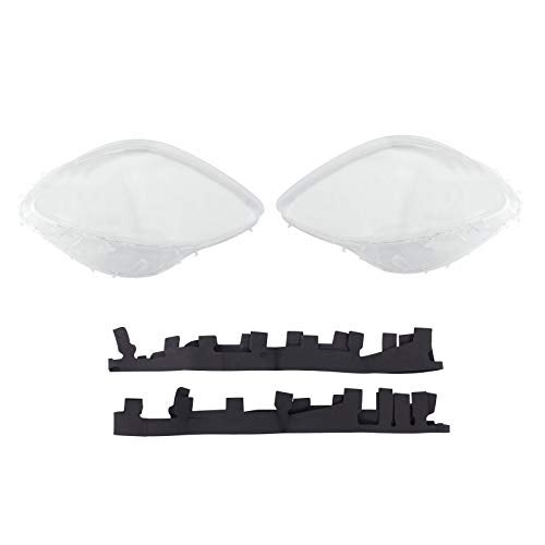 NewYall Pair Left and Right Clear Headlight Lens Covers with Gaskets for Chevrolet Corvette C6 2005-2013 - Image 2
