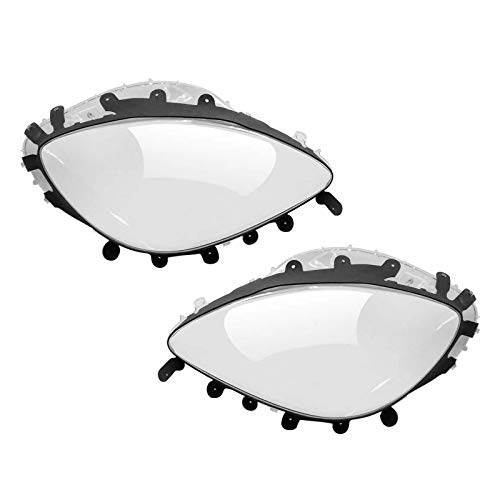 NewYall Pair Left and Right Clear Headlight Lens Covers with Gaskets for Chevrolet Corvette C6 2005-2013 - Image 1