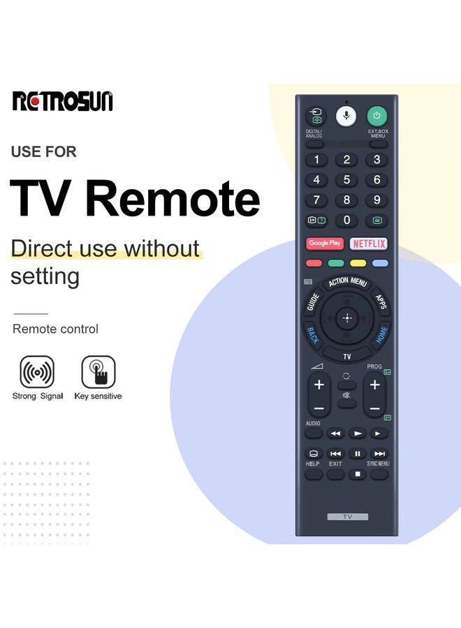 OMETTER New RMF-TX310P Voice TV Remote Control For Sony Smart TV KD-65A8G KD-49X7500F KD-75X8000G KDL-43W800F KD-49X9000F