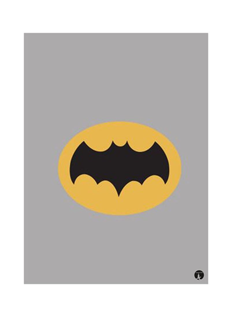 RKN Batman Metal Plate Poster Multicolour 15x20centimeter 