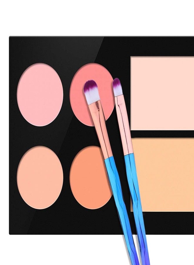 BTYMS 10Pcs Unicorn Eye Shadow Brushes Set, Makeup Brushes for Blending Shading Eyeshadow, Concealer, Highlighter - Image 3