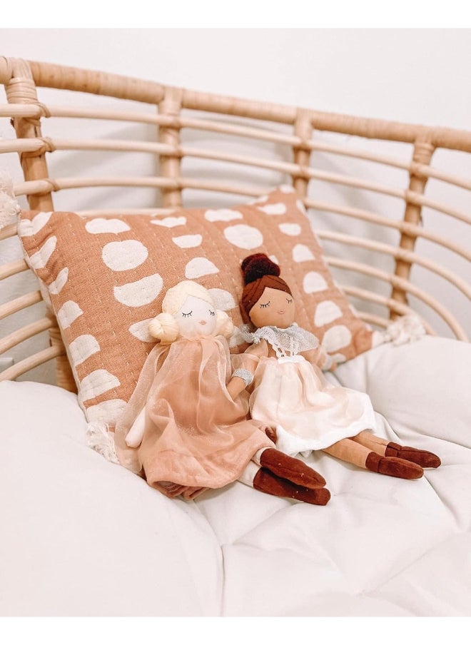 Crane BABY - Jacquard Pillow Cover Copper Moon Phase - Image 1