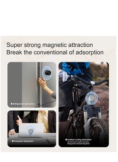 KASTWAVE 1 PCS Portable Magnetic Small Bluetooth Speaker, 5W Stereo Sound, Deep Bass, 9H Playtime, TWS Pairing Speaker for Home, Outdoor Travel, Golf Carts, Support for iPhone 12/13/14 White  - Image 4