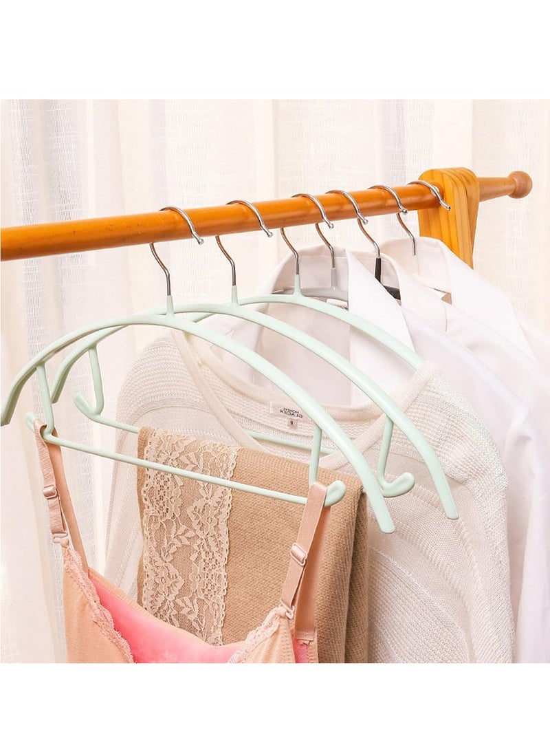 TYCOM Non Slip Hangers Suit Hangers 5 Pack Clothes Hangers with No Shoulder Bump Design for Coats Jackets Pants Dress Clothe White 5p  - Image 3