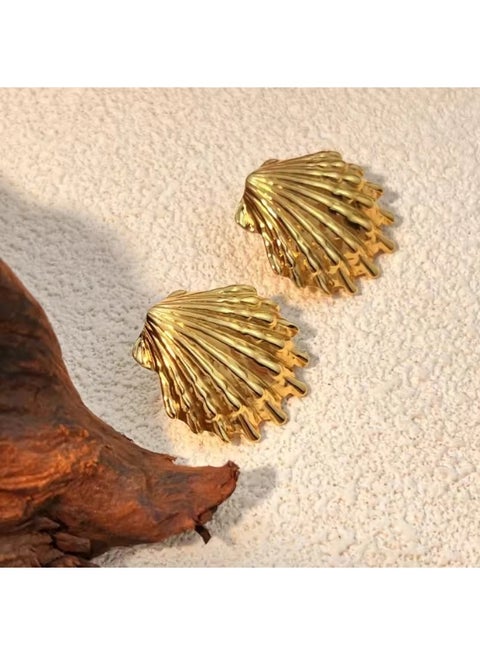 Golden Stainless Steel Earring