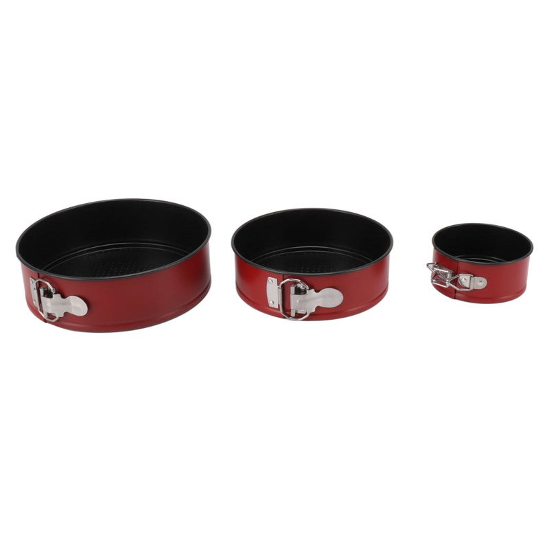 طقم قوالب الخَبز ذات القاعدة القابلة للفصل بحجم كبير - فولاذ كربوني سميك صالح للاستخدام الغذائي بطبقة غير لاصقة - سهلة التحرير وسريعة التنظيف - قالب كيك لهواة الخَبز في المنزل والمبتدئين - Image 5
