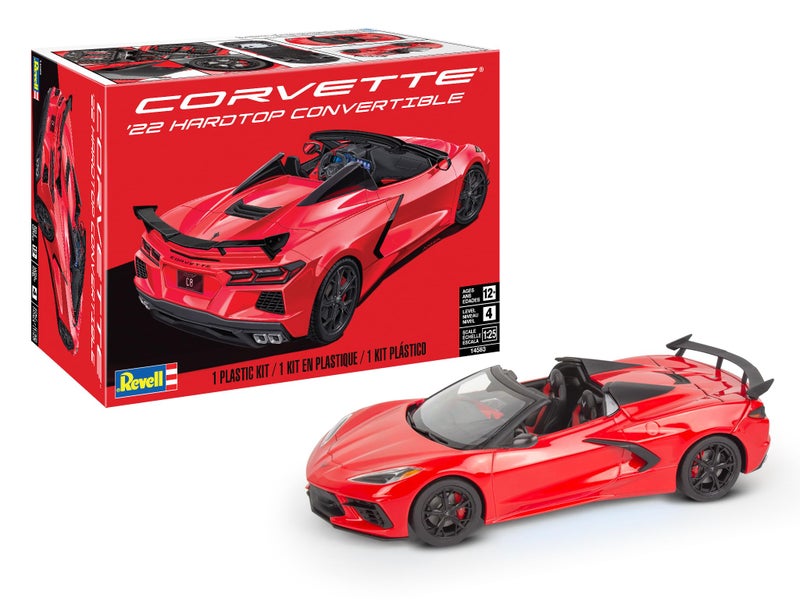 Revell 14583 '22 Corvette C8 Hardtop Convertible 1:25 Scale 147-Piece Skill Level 4 Model Building Kit - Image 1