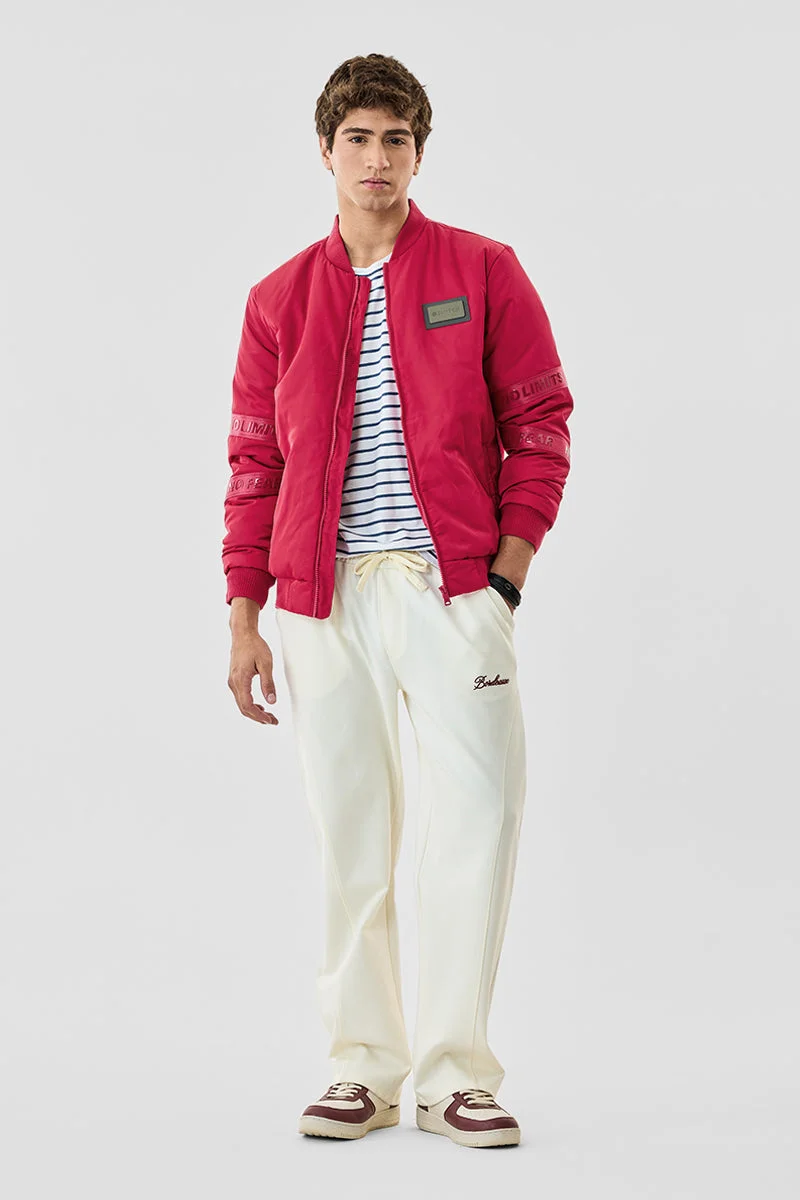 SNITCH Ribbed Bomber Jacket