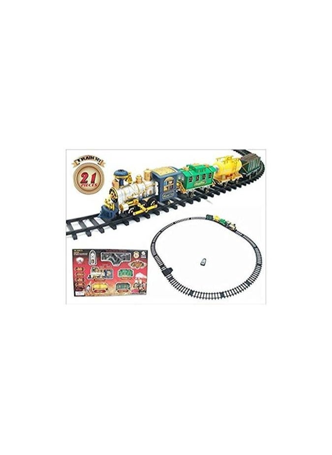 Train Toys for Kids with Track Big Size Battery Operated Model Set | Train with Remote Control Smoke Sound Light  - Image 2