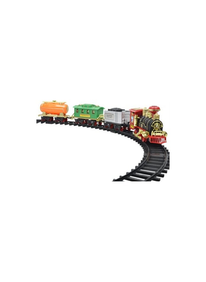 null - Train Toys for Kids with Track Big Size Battery Operated Model Set | Train with Remote Control Smoke Sound Light - Image 1
