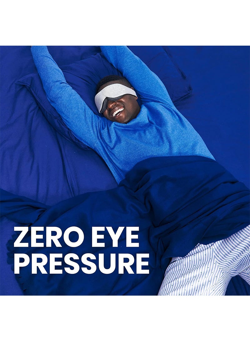 ETG Sleep Mask - Ultra-Lightweight Blackout Eye Mask, Slim Comfort Design, Zero Eye Pressure, Infinitely Adjustable Eye Cups, Perfect for Side Sleepers  - Image 2