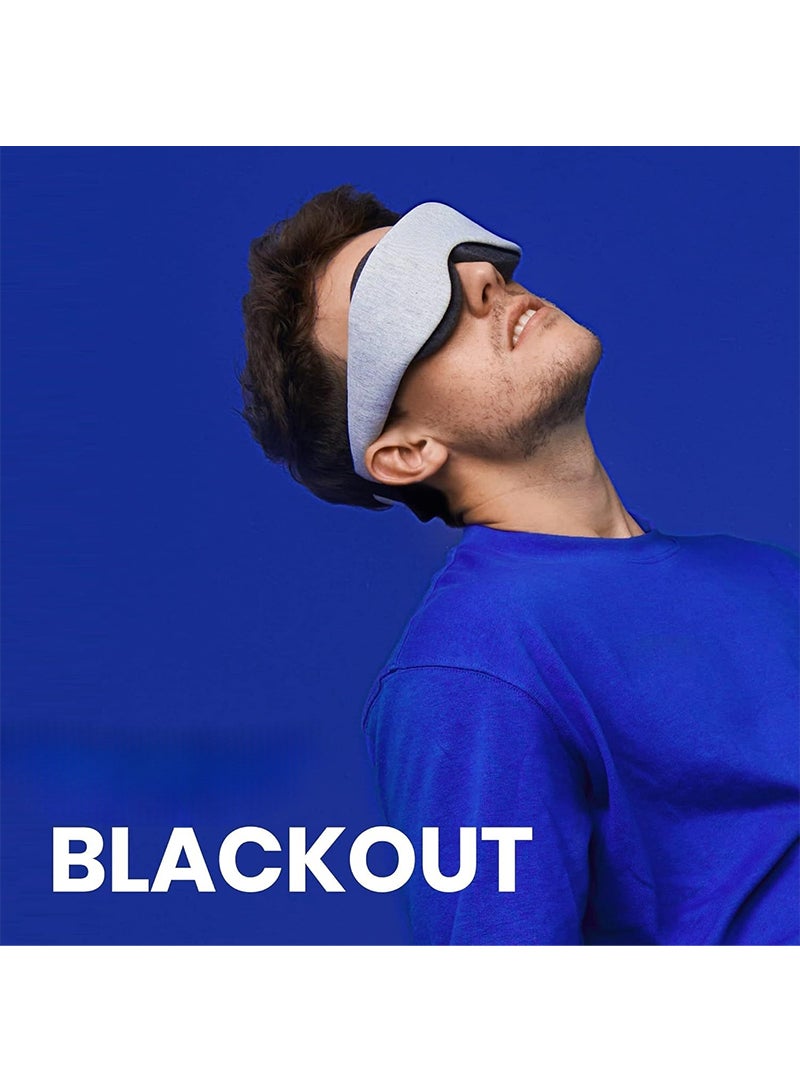 ETG Sleep Mask - Ultra-Lightweight Blackout Eye Mask, Slim Comfort Design, Zero Eye Pressure, Infinitely Adjustable Eye Cups, Perfect for Side Sleepers  - Image 3