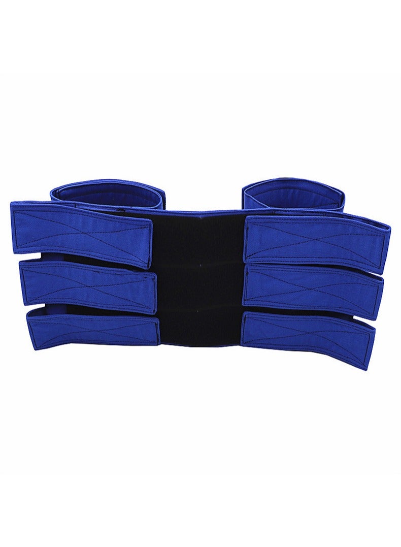 Wheelchair Leg Restraint, Restraint Footrest for Wheelchair, Safety Transport Foot Support Belt Straps Adjustable for Elderly and Disabled Accessories, Medical Foot Support Belt(Blue) - Image 3