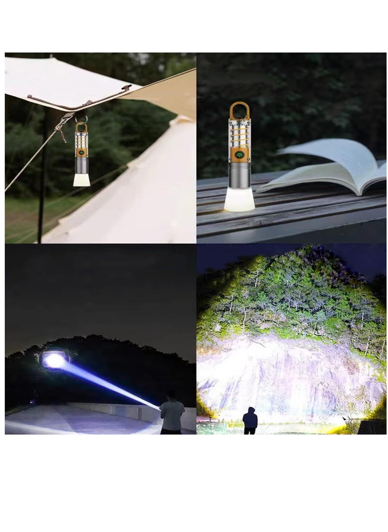 Flashlights High Lumens Rechargeable, Super Bright LED Flash Light, 6 Modes with USB-C Cable, IPX6 Waterproof, Handheld Powerful Flashlight for hunting, Camping, Emergencies