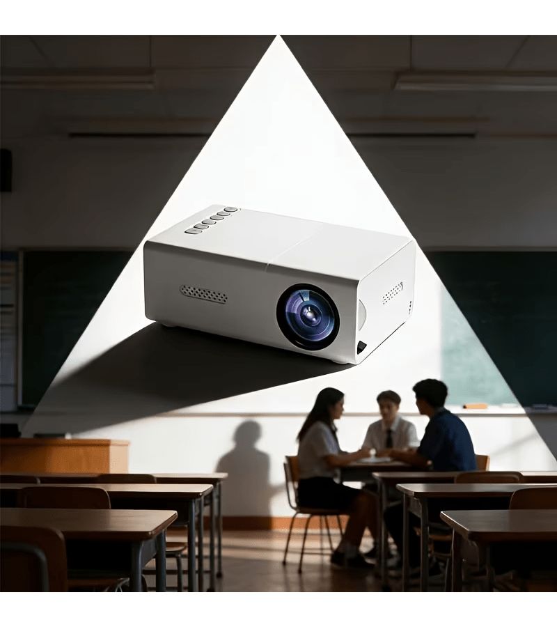 The Hy600 Portable Mini Projector For Compact Home Theater Supports Usb And 180 Degree Rotatable Design - Image 3