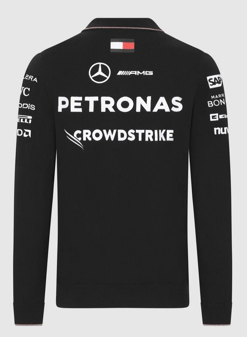 AMG Petronas Formula 1 Team  Mercedes-AMG Petronas Formula One Team Men's Long Sleeve Knit Polo for Men | Best Price UAE