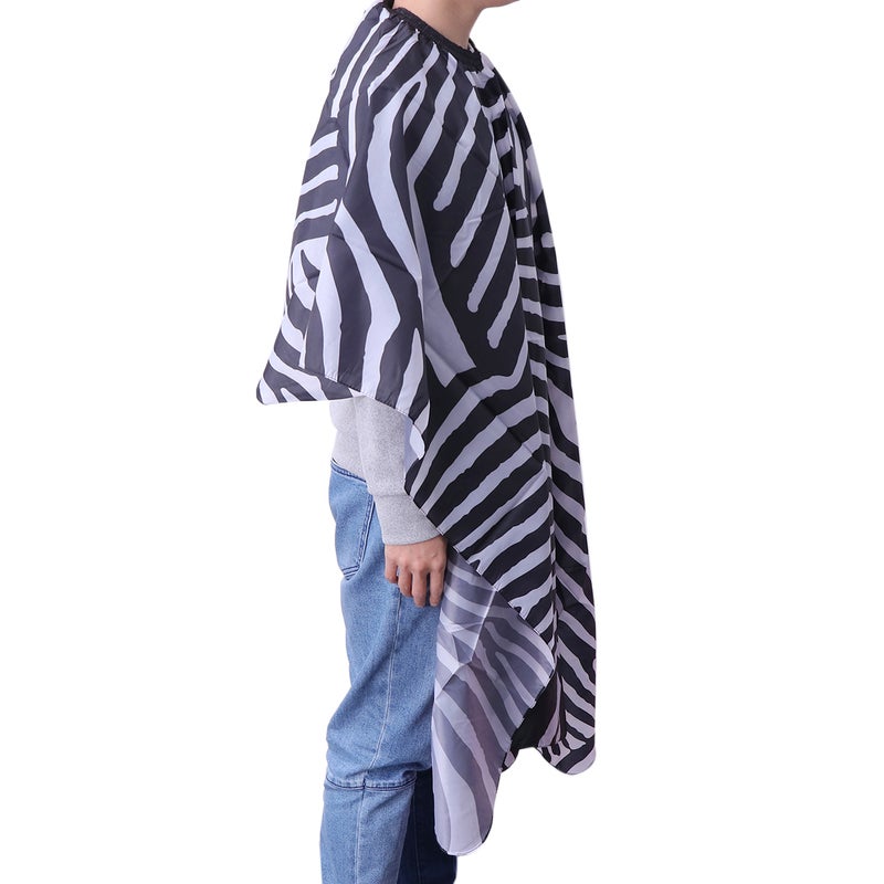 Zebra Print Barber Hair Beauty Salon Cape Hairdressing Gown - Image 2
