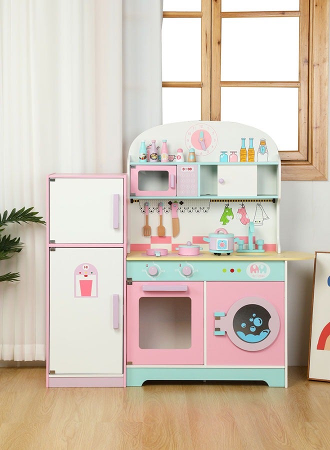 XIANGYU Kids Home Kitchen Toys Refrigerator Kit Big Toy Kitchen Set Early Educational Cooking Pretend Play  - Image 1