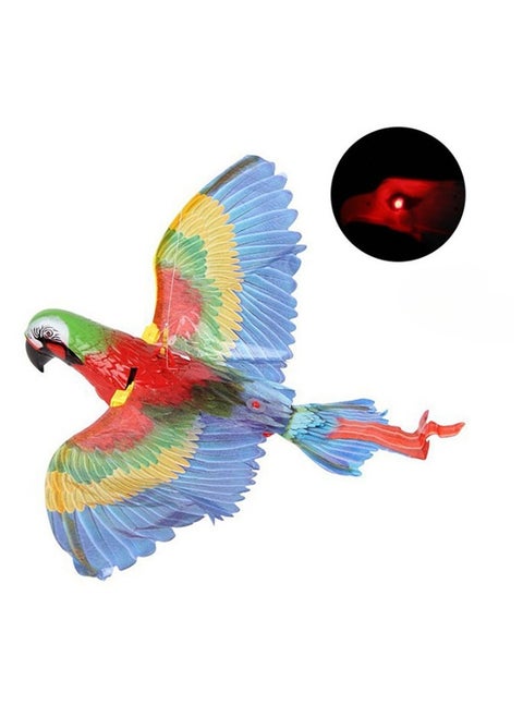 Flying Bird Cat Toy, Imitation Parrot Hanging Door Cat Interactive Toy, Automatic Hanging Parrot Flying Bird, Simulation Bird Interactive Cat Toy For Indoor Cats, (Parrot Audio Model without battery)