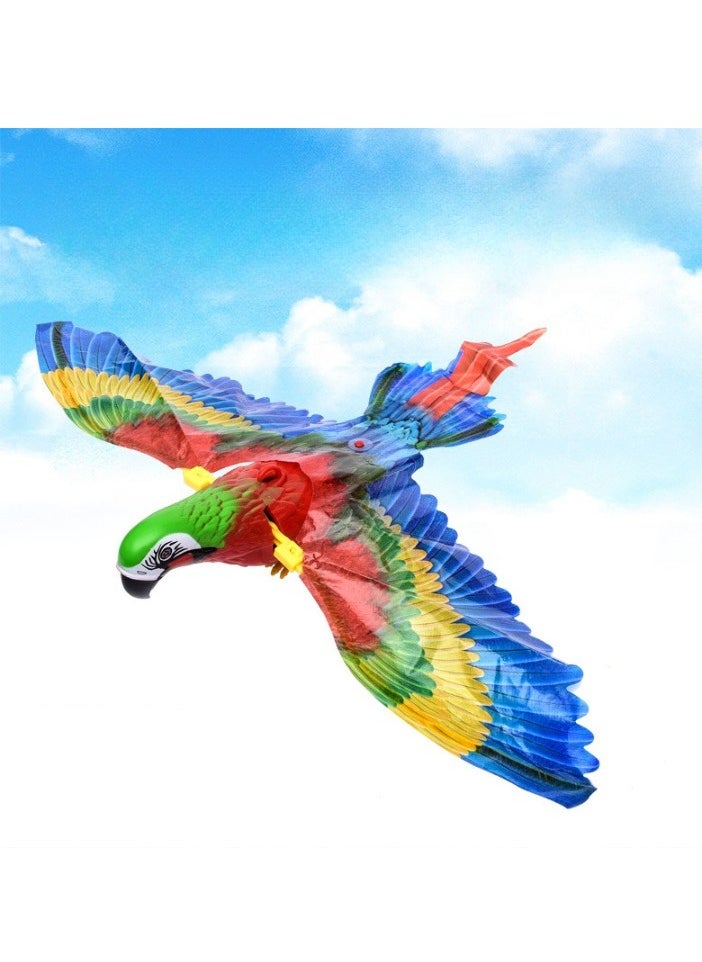 Flying Bird Cat Toy, Imitation Parrot Hanging Door Cat Interactive Toy, Automatic Hanging Parrot Flying Bird, Simulation Bird Interactive Cat Toy For Indoor Cats, (Parrot Audio Model without battery)