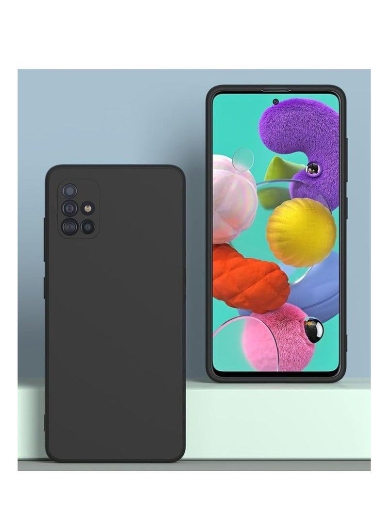 غطاء حماية لجهاز سامسونج جالاكسي A51 4G أسود - Image 3