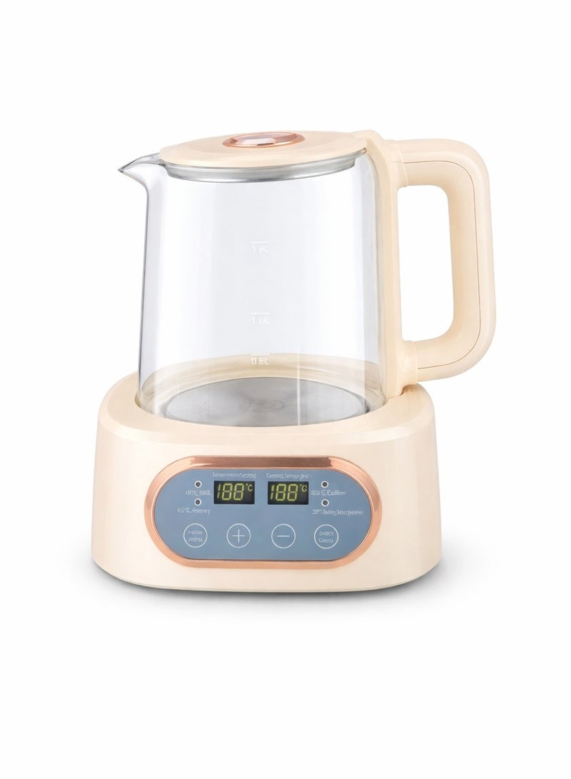 electric kettle, digital kettle, thick glass material, digital touch screen, water temperature control. - Image 1