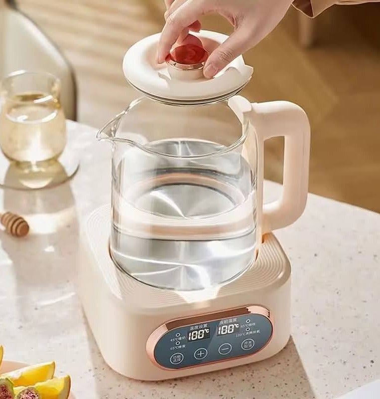 electric kettle, digital kettle, thick glass material, digital touch screen, water temperature control. - Image 4