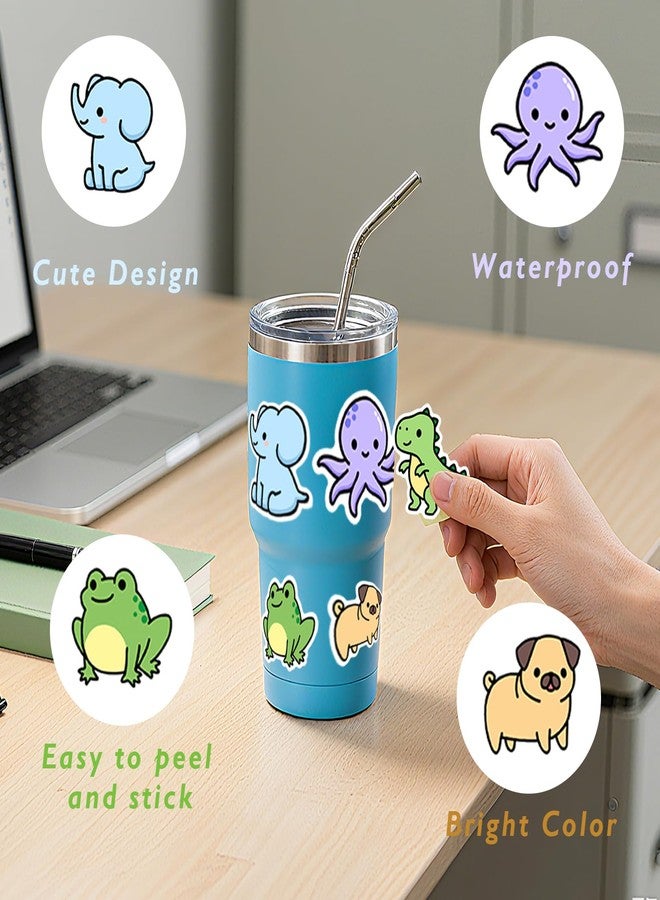 BBPOOL Animal Stickers for Kids, 100PCS Vinyl Stickers Bulk for Waterbottle Laptop Scrapbook Goodie Bags Stuffers for Kids Treasure Chest Prizes Animal Theme Party Decor Back to School Teacher Supplies - Image 2