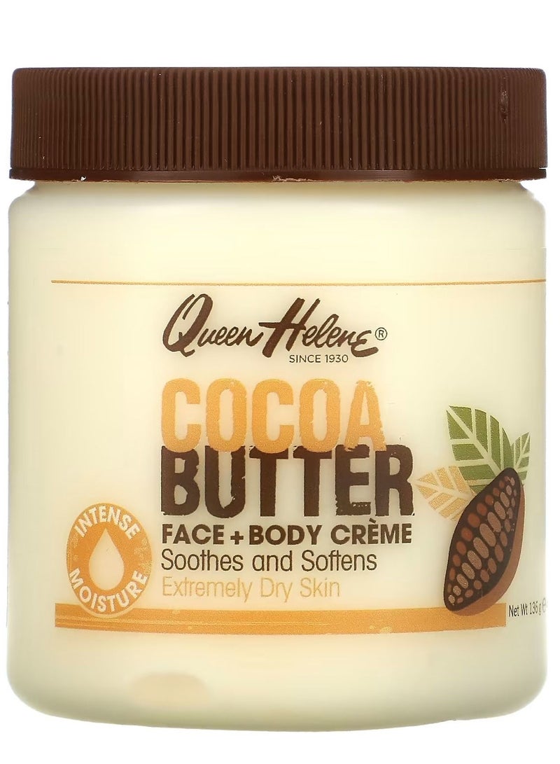 Queen Helene Cocoa Butter Face  Body Creme 4.8 oz 136 g