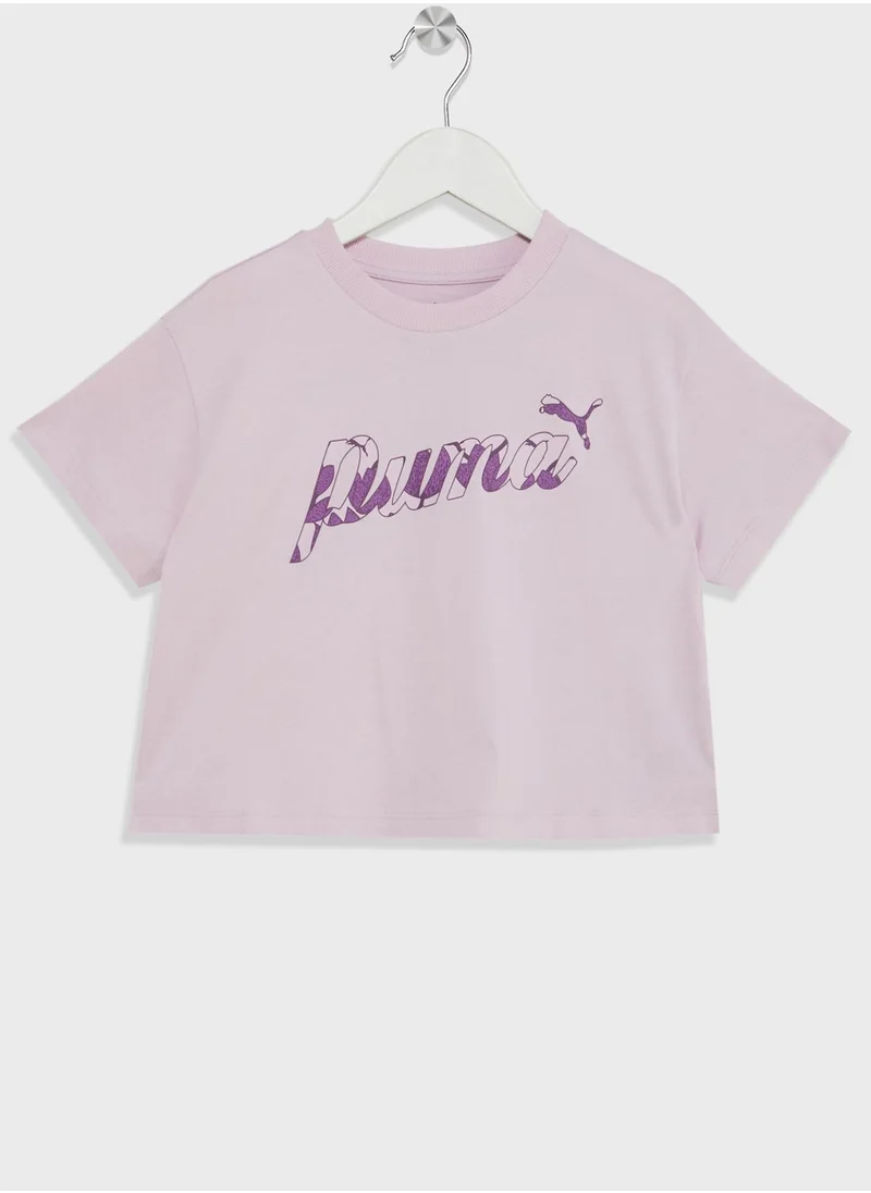 PUMA Kids Essential Blossom Short T-Shirt