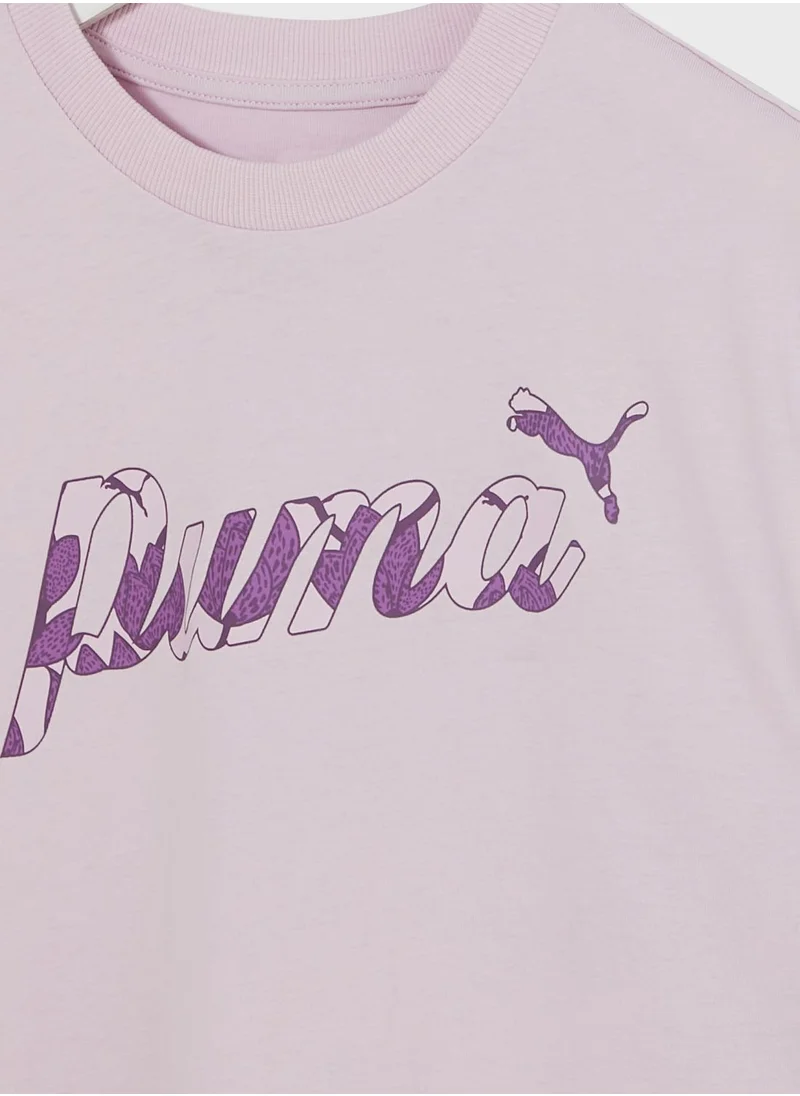 PUMA Kids Essential Blossom Short T-Shirt
