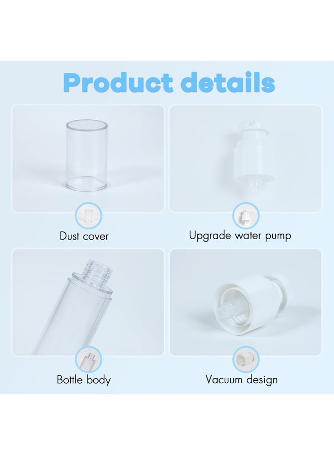 3PCS Airless Pump Bottle Lotion Dispenser Travel Size Pump Bottles30ML - Image 2