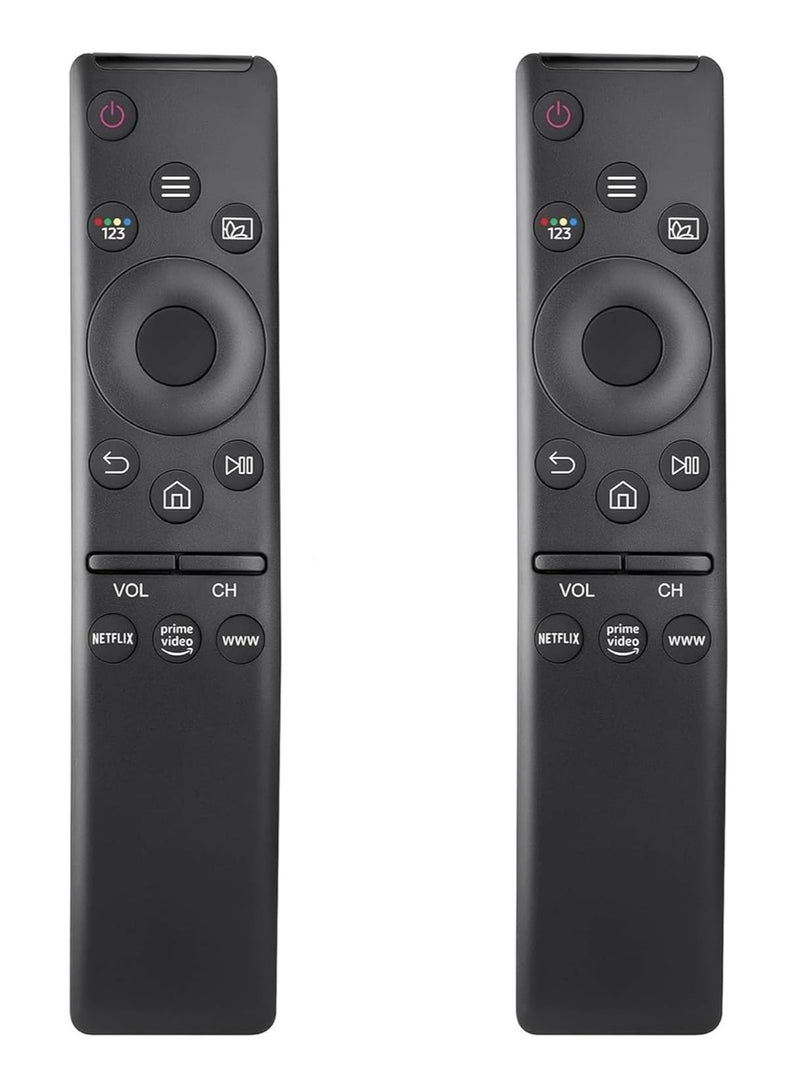 TIGER (2 Packs) Universal Remote Control for Samsung Smart TVs | Compatible with LED, QLED, UHD, SUHD, HDR, LCD, Frame, Curved, Solar, 4K, 8K, 3D Models | Pre-Programmed Netflix, Prime Video, WWW Buttons | Easy Setup | Ideal Replacement | Long Range - Image 1