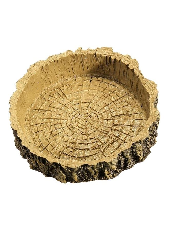 NIBEMINENT Reptile Feeding Bowl Brown 10.5cm - Image 1