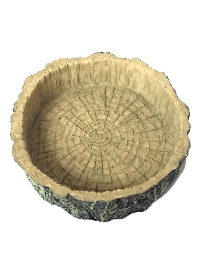 NIBEMINENT Reptile Feeding Bowl Brown 10.5cm - Image 2