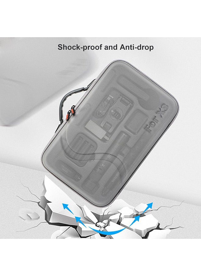 STARTRC - STARTRC Portable Sports Camera Carrying Case Storage Bag Protective Case Shockproof with Shoulder Strap Compatible with Insta360 X3 & Accessories - Image 1