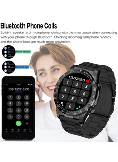 RollsTimi  Men's Smartwatch 1.43" Amoled HD Full Touch Screen Fitness Tracker Heart Rate Blood Pressure Sleep Monitor Business Sports Smart Watch for Men  - Image 5