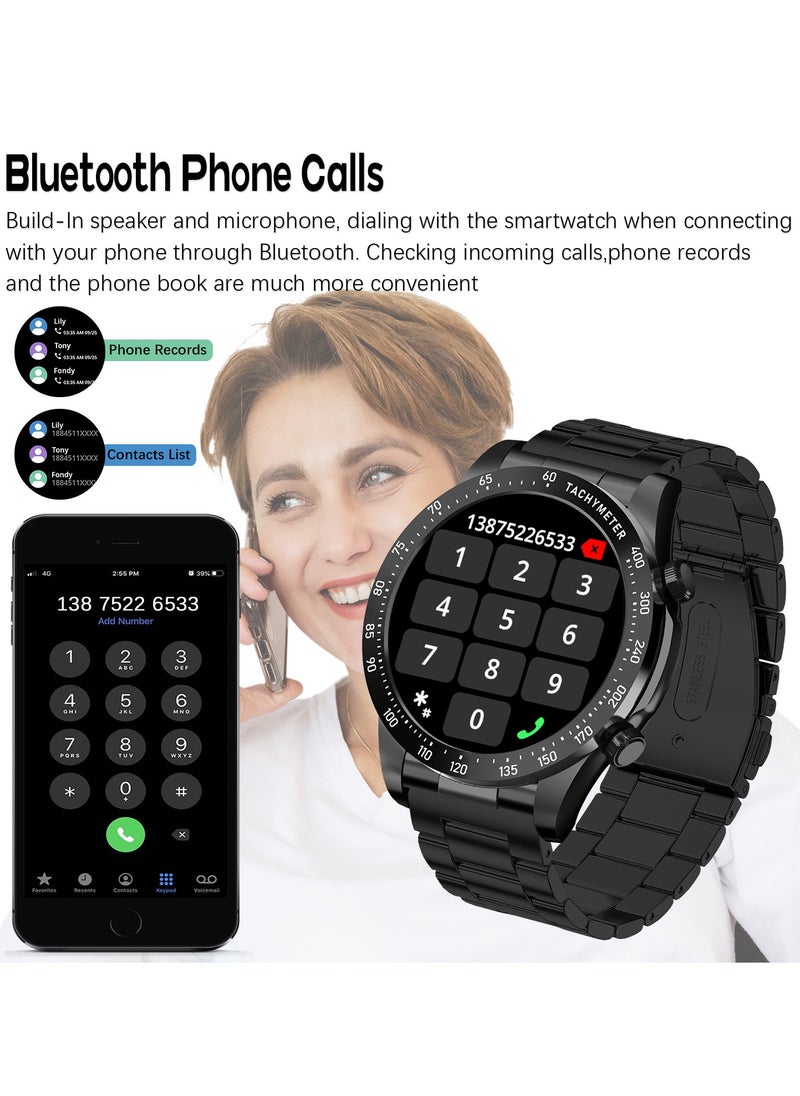 RollsTimi  Men's Smartwatch 1.43" Amoled HD Full Touch Screen Fitness Tracker Heart Rate Sleep Monitor Business Sports Smart Watch for Men  - Image 5