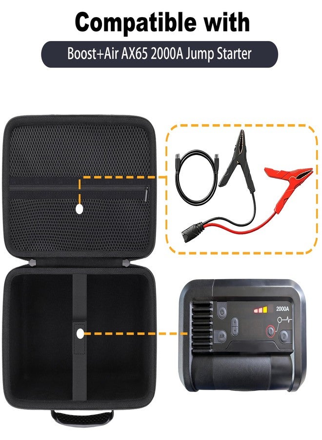 Baval Case Compatible with NOCO Boost+Air AX65 2000A Jump Starter with Air Compressor Tire Inflator(Black Case) - Image 3