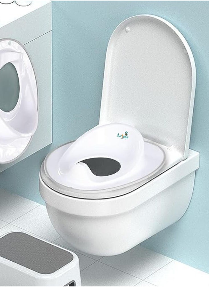 turtees - turtees® Baby Potty Training Seat for Boys and Girls, Fits Round & Oval Toilets, Non-Slip with Splash Guard, Includes Free Storage Hook - Image 1