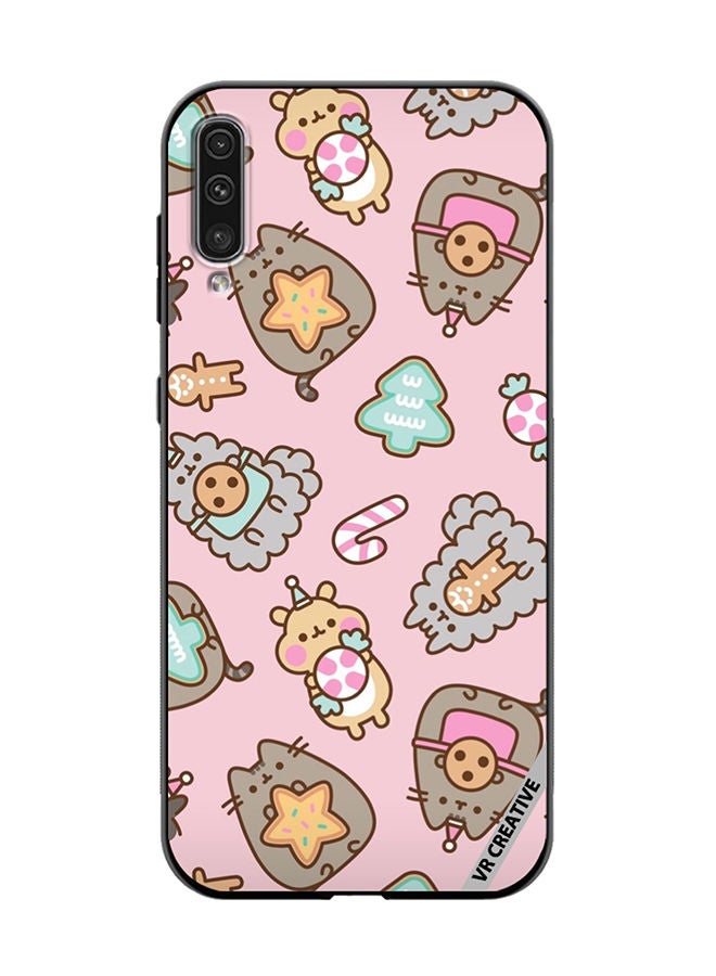 VR CREATIVE Protective Case Cover For Samsung Galaxy A50/A50s Business Cat Design Multicolour - Image 1