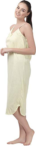 BLAZON Women's Cotton Hosiery Solid Maxi Sublime Night Dress (13005 Olivine_01_L_Olivine_L) - Image 3