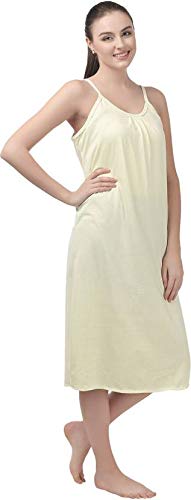 BLAZON Women's Cotton Hosiery Solid Maxi Sublime Night Dress (13005 Olivine_01_L_Olivine_L) - Image 4
