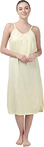 BLAZON Women's Cotton Hosiery Solid Maxi Sublime Night Dress (13005 Olivine_01_L_Olivine_L) - Image 1
