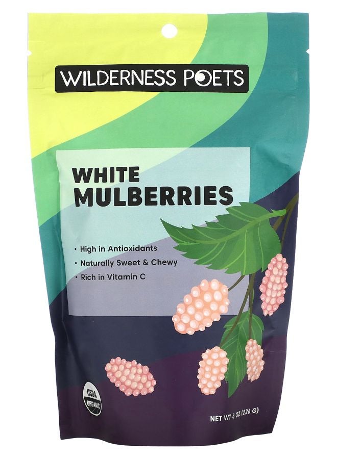 Organic White Mulberries 8 oz (226 g)