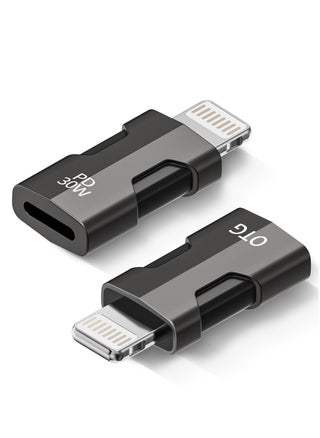 2 Pack USB C Lightning Adapter with 30W PD Support Fast Charging Data and Audio Adapter Transfer Male to Lightning Female Headphones Converter Fit for iPhone for iPad Fast Charging and Audio - pzsku/Z2DCA6230B8EE15BCB21AZ/45/_/1711445554/e2e088bd-1598-4dd2-beb7-d2910026561e