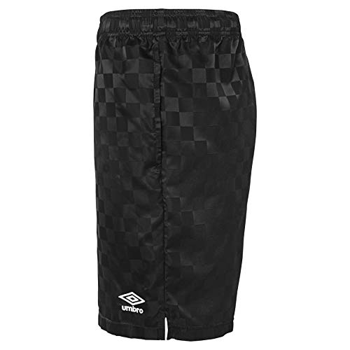 Umbro mens Checkered Short, Black Beauty/White, Small - Image 3