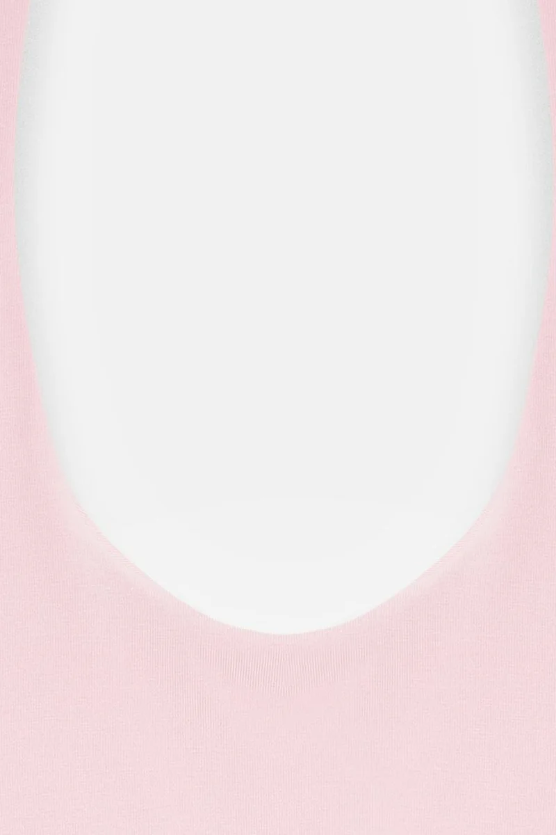 Dilvin Blush Pink DILVIN Halterneck Cut-Out Slim Fit Blouse for Women | Best Price UAE