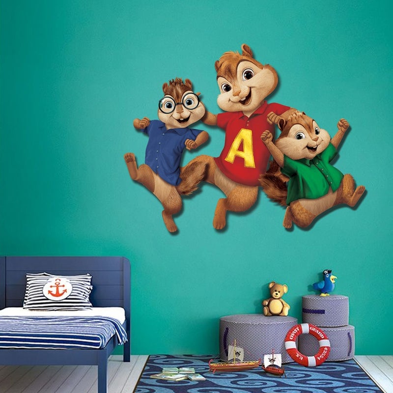 Kt Grup Kt Decor Alvin and the Chipmunks Kids Room Wall Sticker
